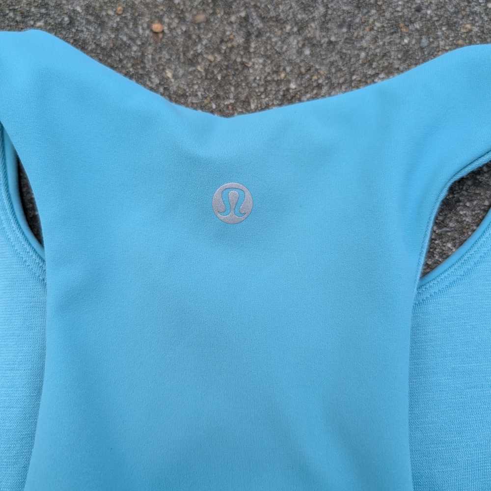 Blue Racerback Athletic Tank Top - Picture 2 of 5